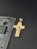 14k Gold Pendant - Jesus on Cross