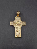 14k Gold Pendant - Jesus on Cross