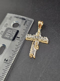 14k Gold Pendant - Virgin Mary, The Last supper and San Judas on Cross