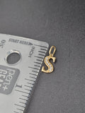 14k Gold Pendant - Initial Letter "S"