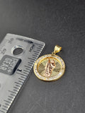 14k Gold Pendant - San Judas