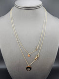 14k Gold Necklace - Infinity w/Heart