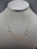 14k Gold Necklace - Stars, Moon & Lighting Bolt