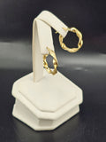14K Gold Earrings - Huggie Hoops