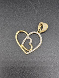 14k Gold Pendant - Hearts
