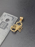 14k Gold Pendant - Scorpion