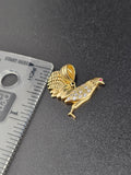 14k Gold Pendant - Rooster