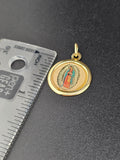14k Gold Pendant - Virgin Mary
