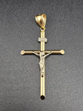 14k Gold Pendant - Jesus on Cross