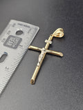 14k Gold Pendant - Jesus on Cross