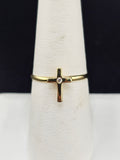 14K Gold Ring - Cross