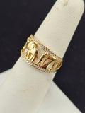 14K Gold Ring - Good Luck