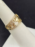 14K Gold Ring - Good Luck
