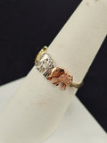 14K Gold Ring - Three Elephants