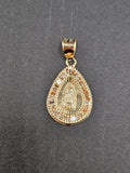 14k Gold Pendant - Virgin Mary
