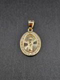 14k Gold Pendant - San Judas