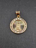 14k Gold Pendant - Virgin Mary
