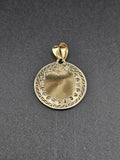14k Gold Pendant - Virgin Mary
