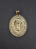 14k Gold Pendant - Virgin Mary