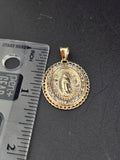 14k Gold Pendant - Virgin Mary