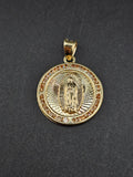14k Gold Pendant - Virgin Mary