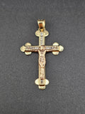 14k Gold Pendant - Jesus on Cross