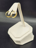 14K Gold Earrings - Huggie Hoops