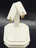 14K Gold Earrings - Huggie Hoops