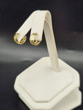 14K Gold Earrings - Huggie Hoops