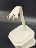 14K Gold Earrings - Huggie Hoops