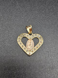 14k Gold Pendant - Virgin Mary