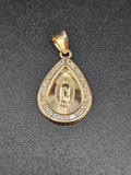 14k Gold Pendant - Virgin Mary