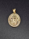 14k Gold Pendant - Virgin Mary