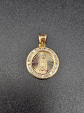 14k Gold Pendant - Virgin Mary