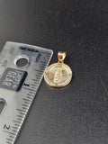 14k Gold Pendant - Virgin Mary