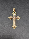 14k Gold Pendant - Jesus on Cross
