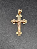 14k Gold Pendant - Jesus on Cross
