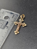 14k Gold Pendant - Jesus on Cross