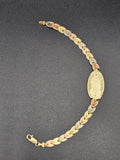 14k Gold Bracelet - Virgin Mary