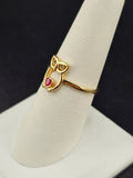 14K Gold Ring - Owl