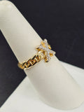 14K Gold Ring - Initial Letter "X"
