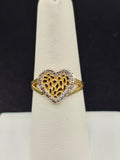 14K Gold Ring - Heart Nugget