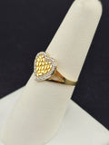 14K Gold Ring - Heart Nugget