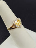 14K Gold Ring - Heart Nugget