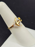 14K Gold Ring - Heart w/Anchor