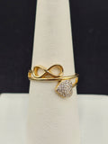 14K Gold Ring - Heart w/Infinity