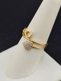 14K Gold Ring - Heart w/Infinity