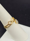 14K Gold Ring - Heart w/Infinity