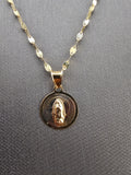 14k Gold Chain w/Pendant - Virgin Mary