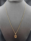 14k Gold Chain w/Pendant - Virgin Mary
